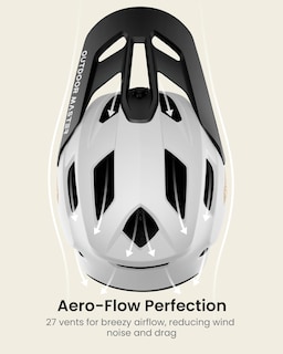 Foto 3 | Casco De Bicicleta De Montaña Outdoormaster Grizzly Pearl White - Venta Internacional.
