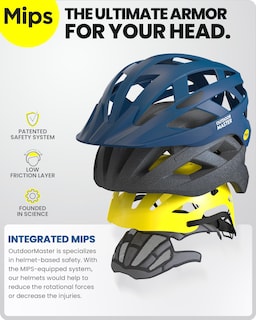 Foto 2 | Casco De Ciclismo Outdoormaster Mips Ocean Blue Para Adulto - Venta Internacional.
