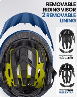 Foto 3 | Casco De Ciclismo Outdoormaster Mips Ocean Blue Para Adulto - Venta Internacional.