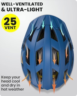 Foto 4 | Casco De Ciclismo Outdoormaster Mips Ocean Blue Para Adulto - Venta Internacional.