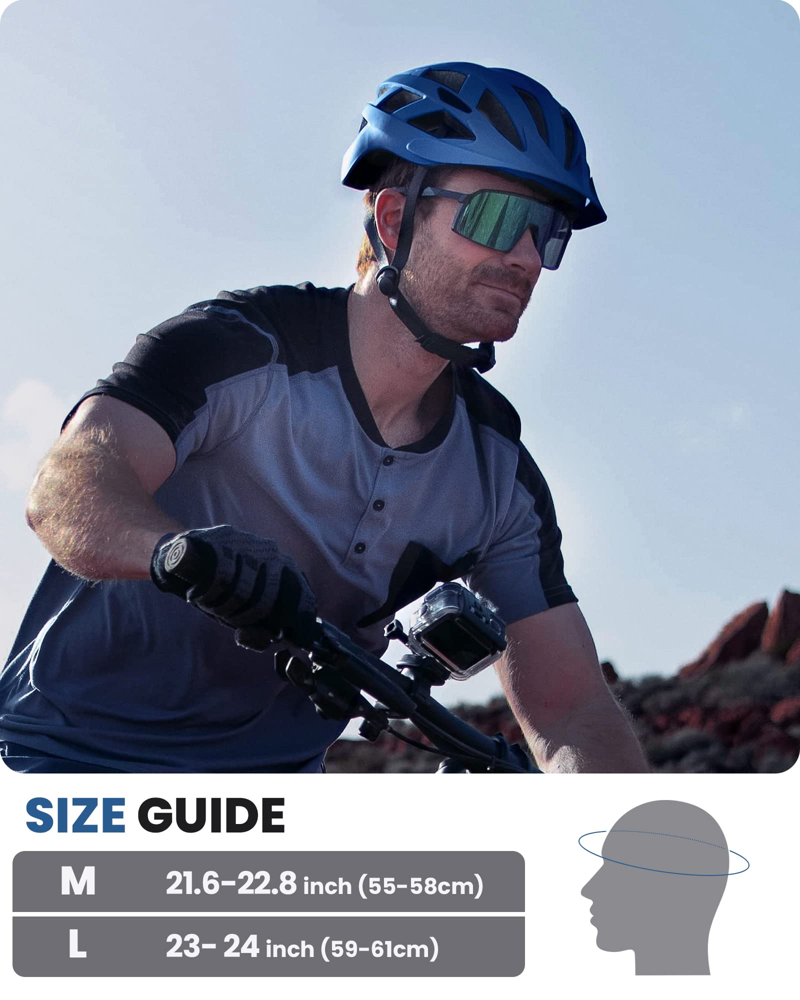 Foto 7 pulgar | Casco De Ciclismo Outdoormaster Mips Ocean Blue Para Adulto - Venta Internacional.