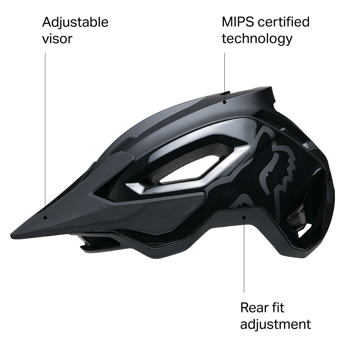 Foto 8 pulgar | Casco De Bicicleta De Montaña Fox Racing Speedframe Pro Black S - Venta Internacional.