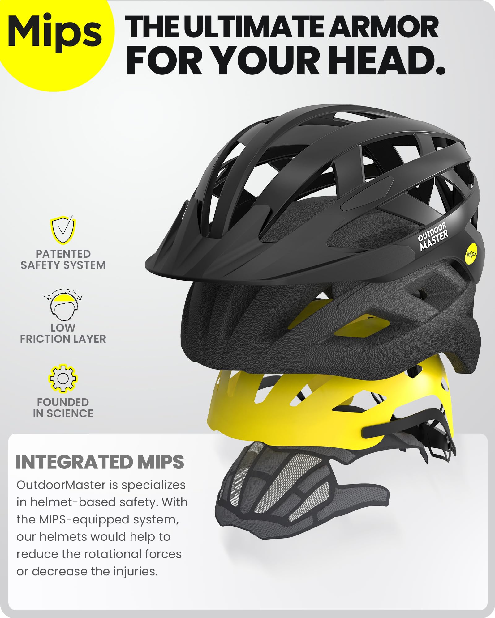 Foto 3 pulgar | Casco De Ciclismo Outdoormaster Mips Carbon Black Para Adulto - Venta Internacional.