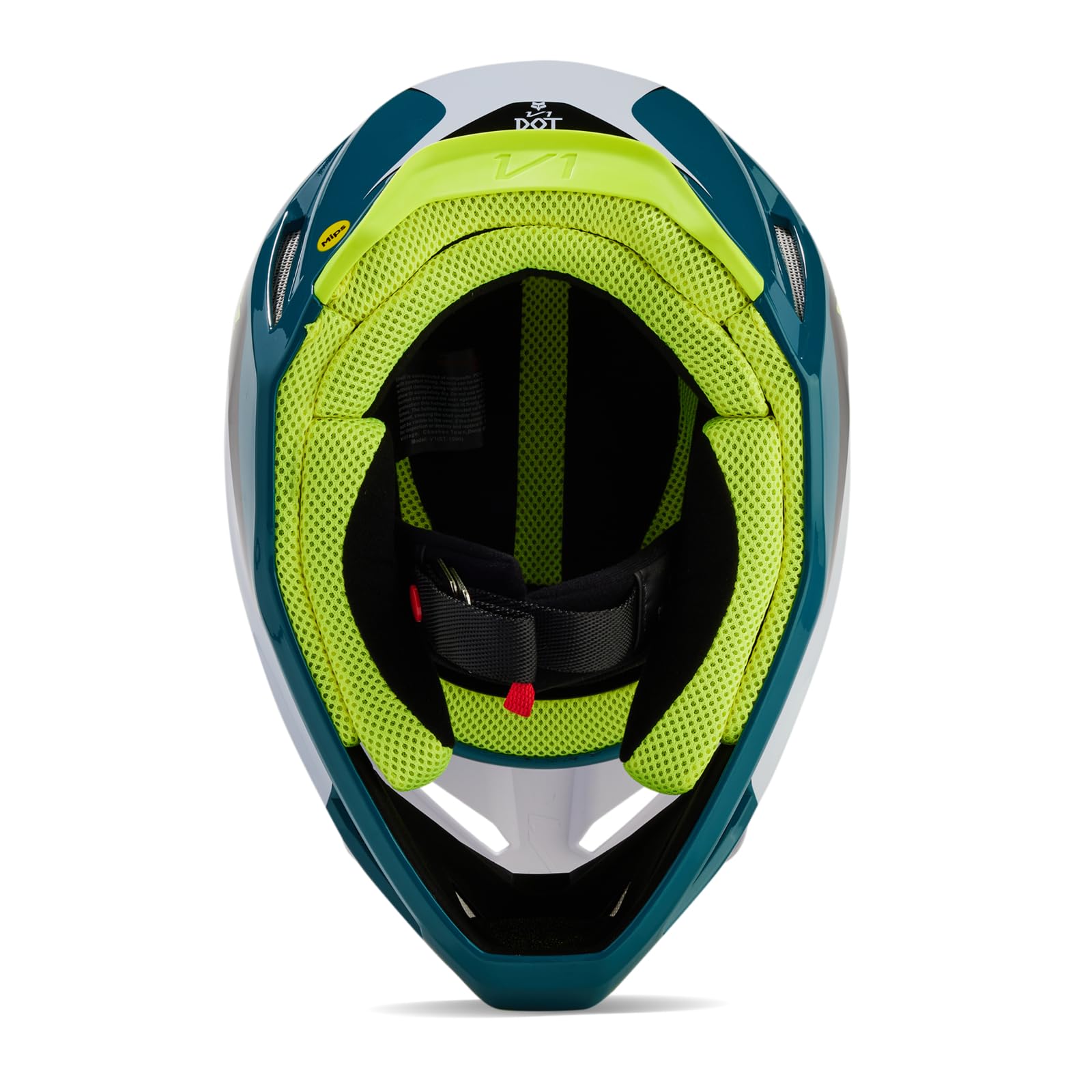 Foto 6 pulgar | Casco De Motocross Fox Racing V1 Nitro Maui Azul Pequeño - Venta Internacional.