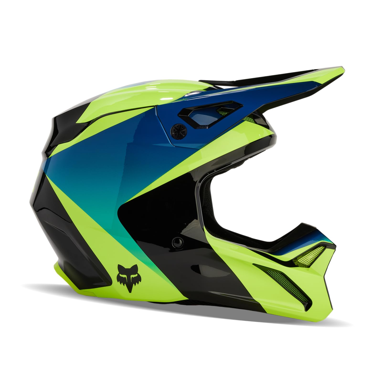 Foto 2 | Casco De Motocross Fox Racing V1 Streak Negro/amarillo Talla L - Venta Internacional.