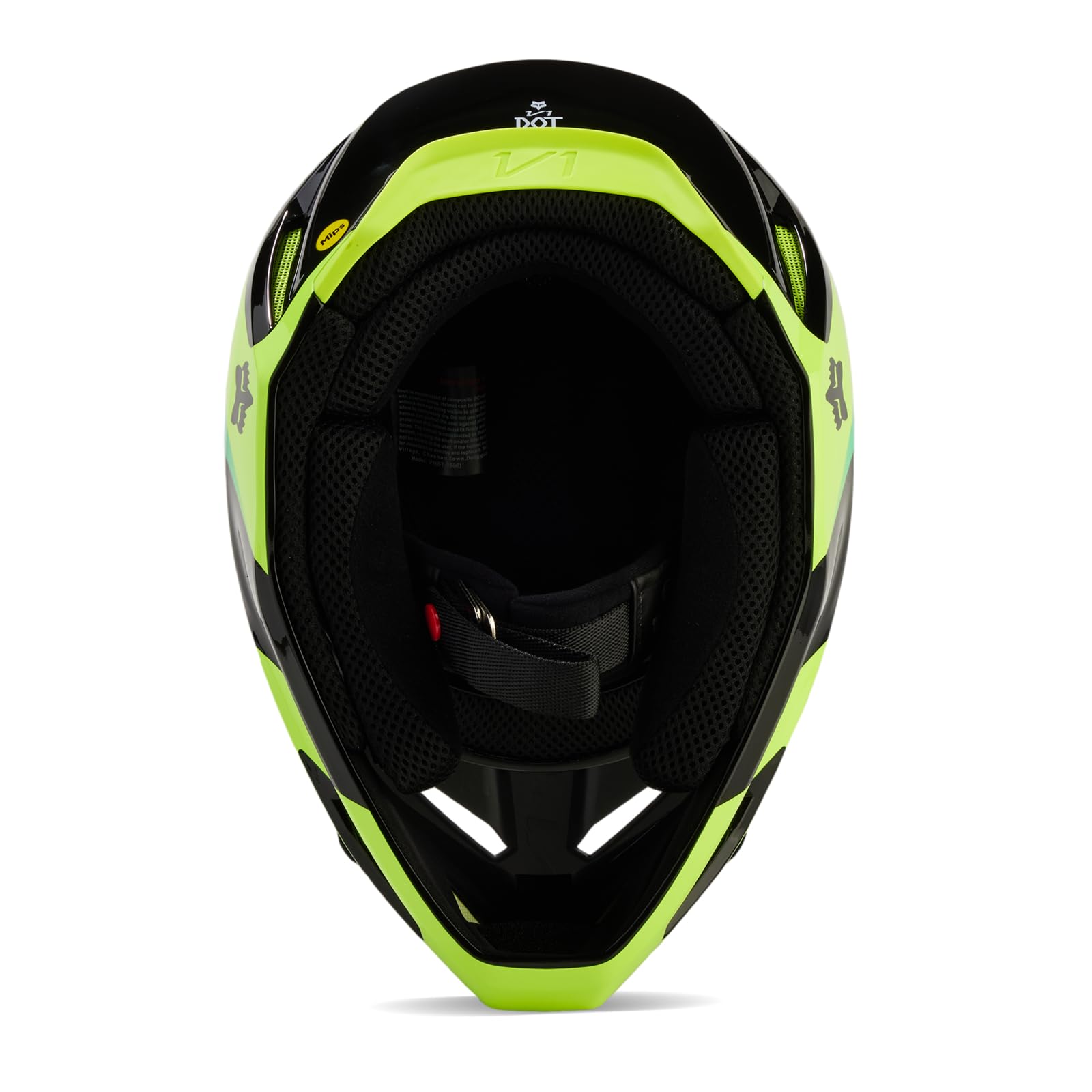 Foto 5 | Casco De Motocross Fox Racing V1 Streak Negro/amarillo Talla L - Venta Internacional.