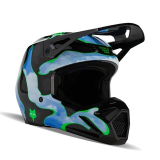 Foto 1 | Casco De Motocross Fox Racing V1 Atlas Negro/verde Talla M - Venta Internacional.