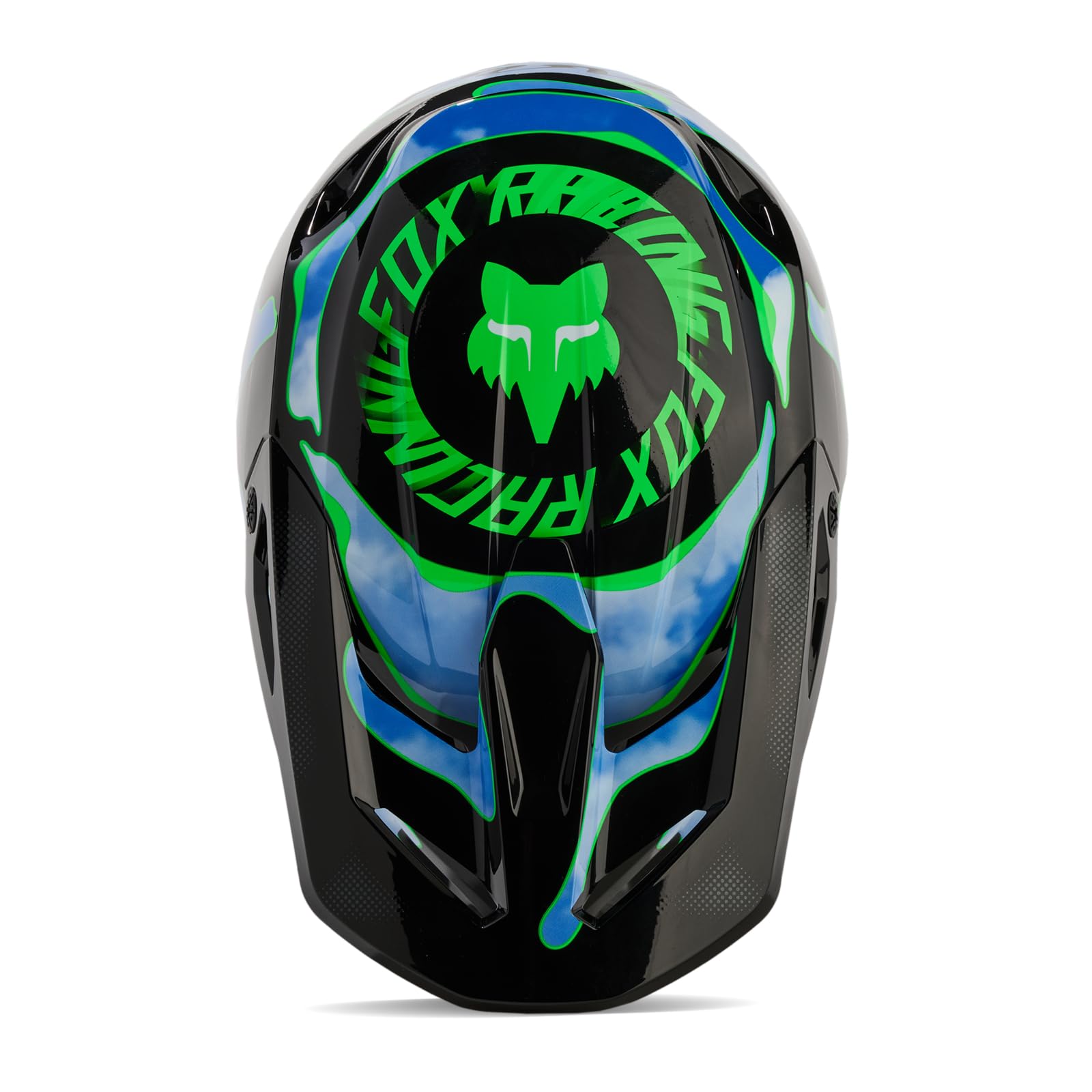 Foto 5 pulgar | Casco De Motocross Fox Racing V1 Atlas Negro/verde Talla M - Venta Internacional.