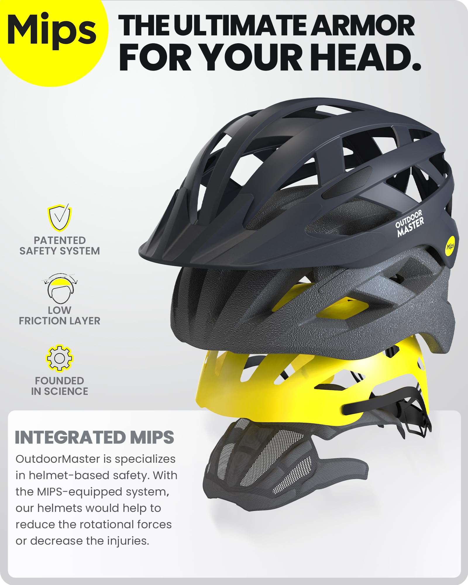 Foto 2 | Casco De Ciclismo Outdoormaster Mips Carbon Black Para Adulto - Venta Internacional.