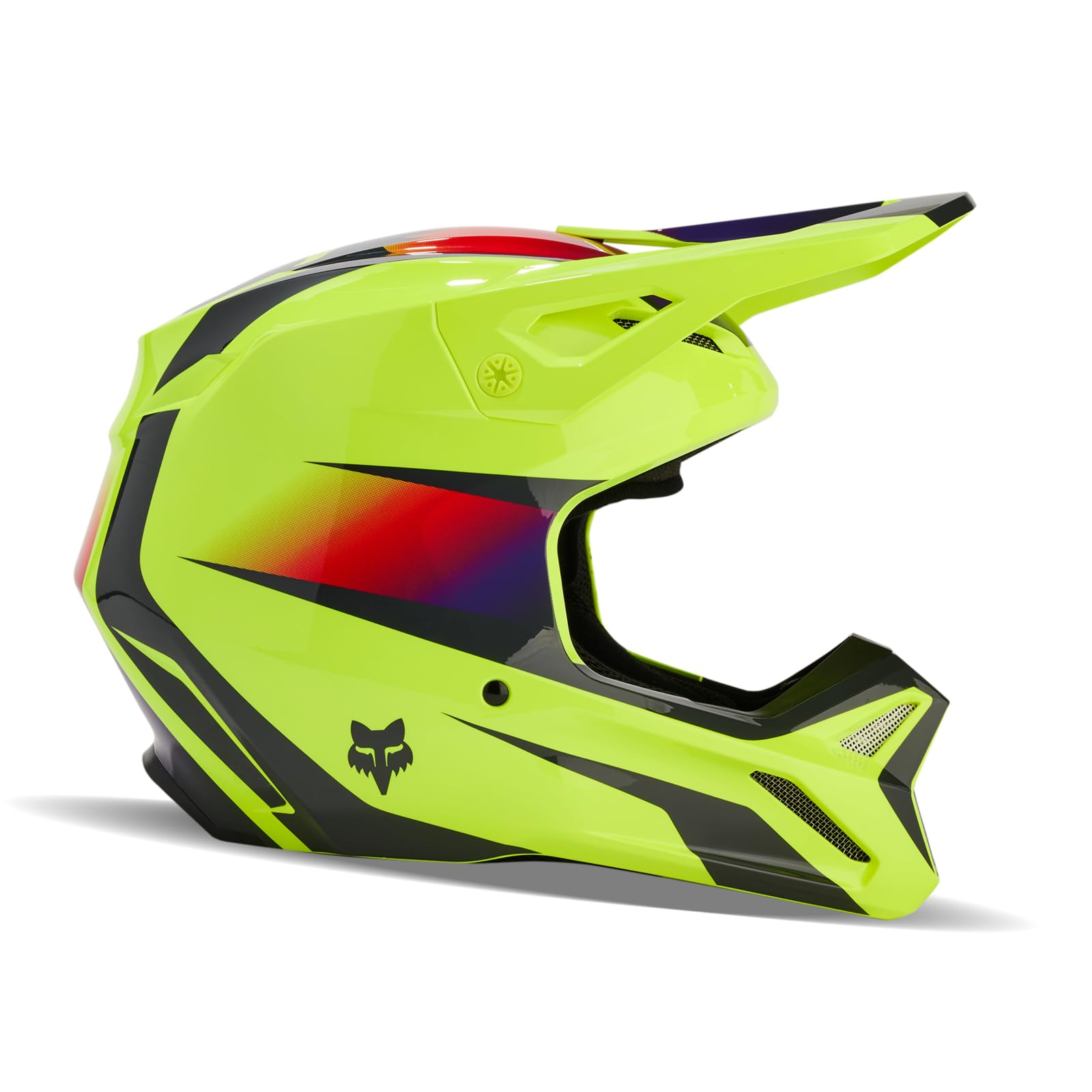 Foto 3 pulgar | Casco De Motocross Fox Racing V1 Flora, Color Amarillo, Talla Grande - Venta Internacional.