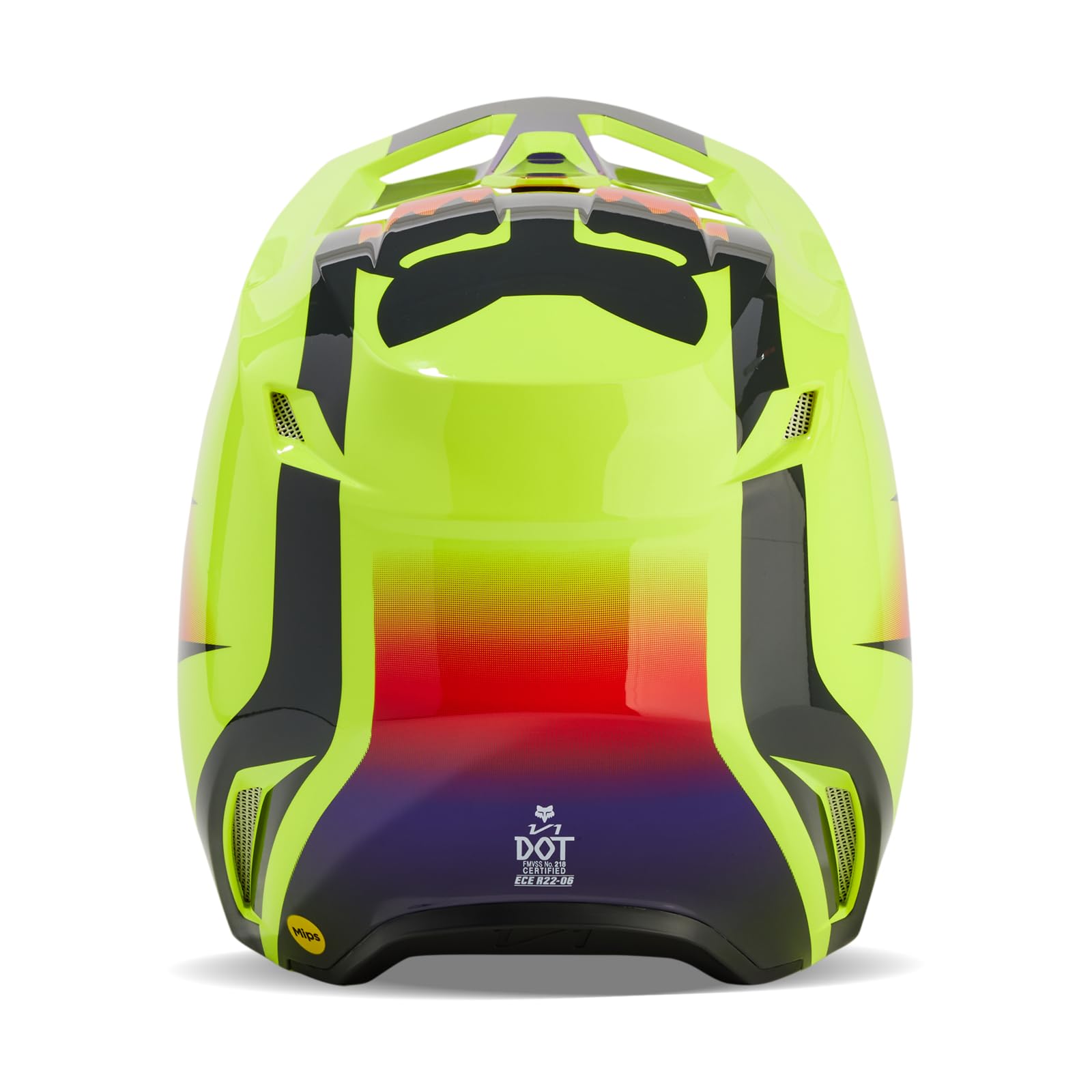 Foto 4 pulgar | Casco De Motocross Fox Racing V1 Flora, Color Amarillo, Talla Grande - Venta Internacional.