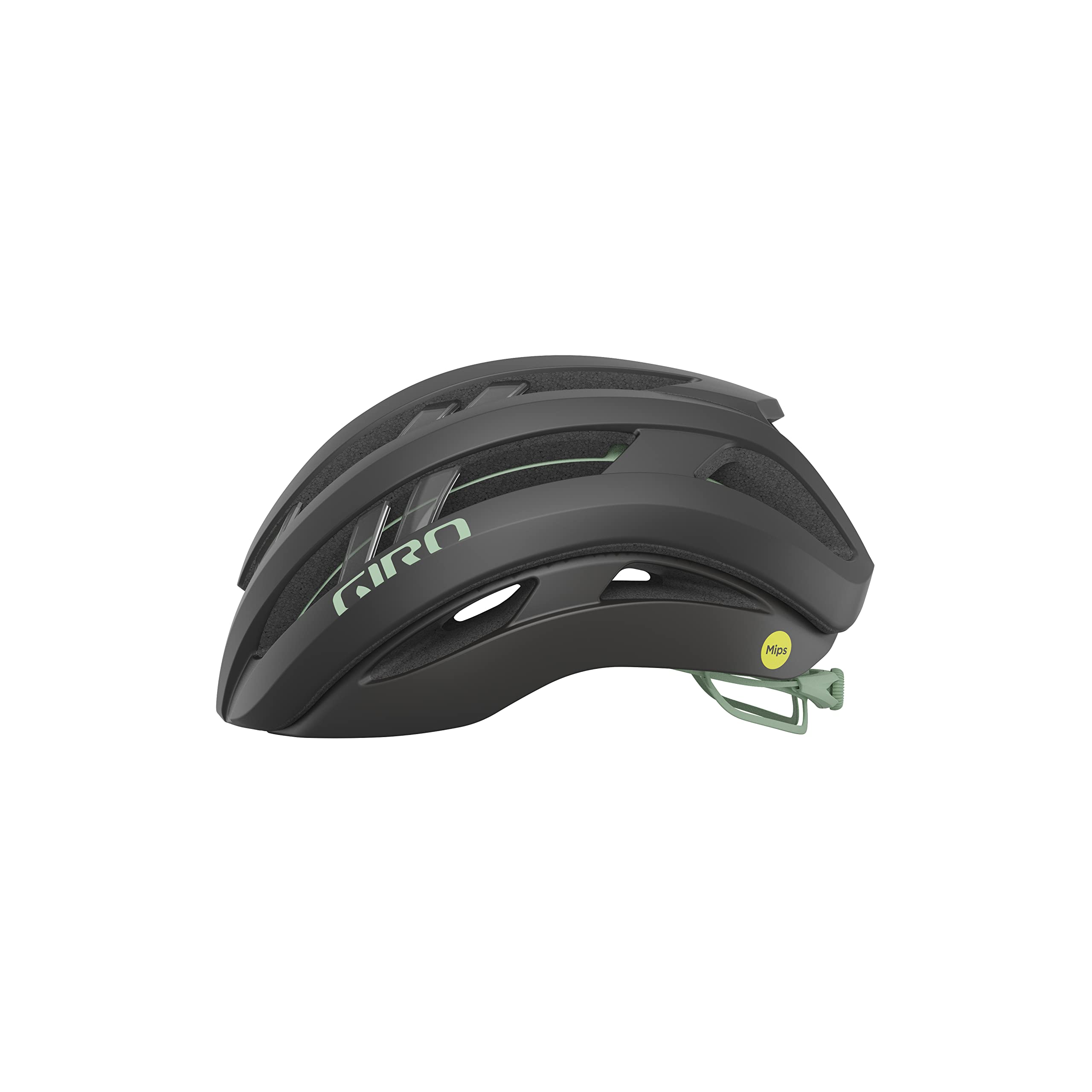 Foto 3 pulgar | Casco De Bicicleta Giro Aries, Esférico, Metálico Mate, Color Carbón/verde Espacial - Venta Internacional.