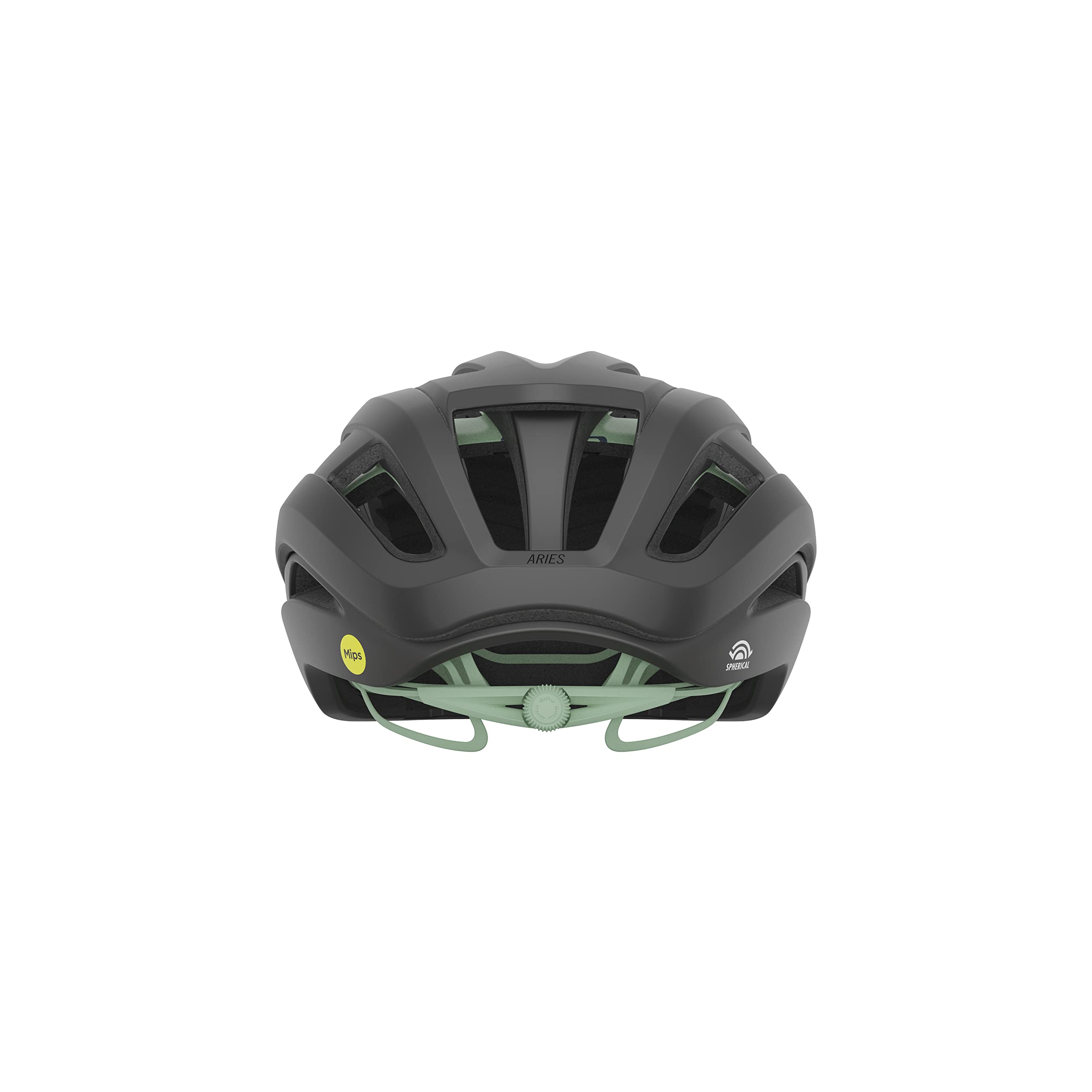 Foto 4 | Casco De Bicicleta Giro Aries, Esférico, Metálico Mate, Color Carbón/verde Espacial - Venta Internacional.