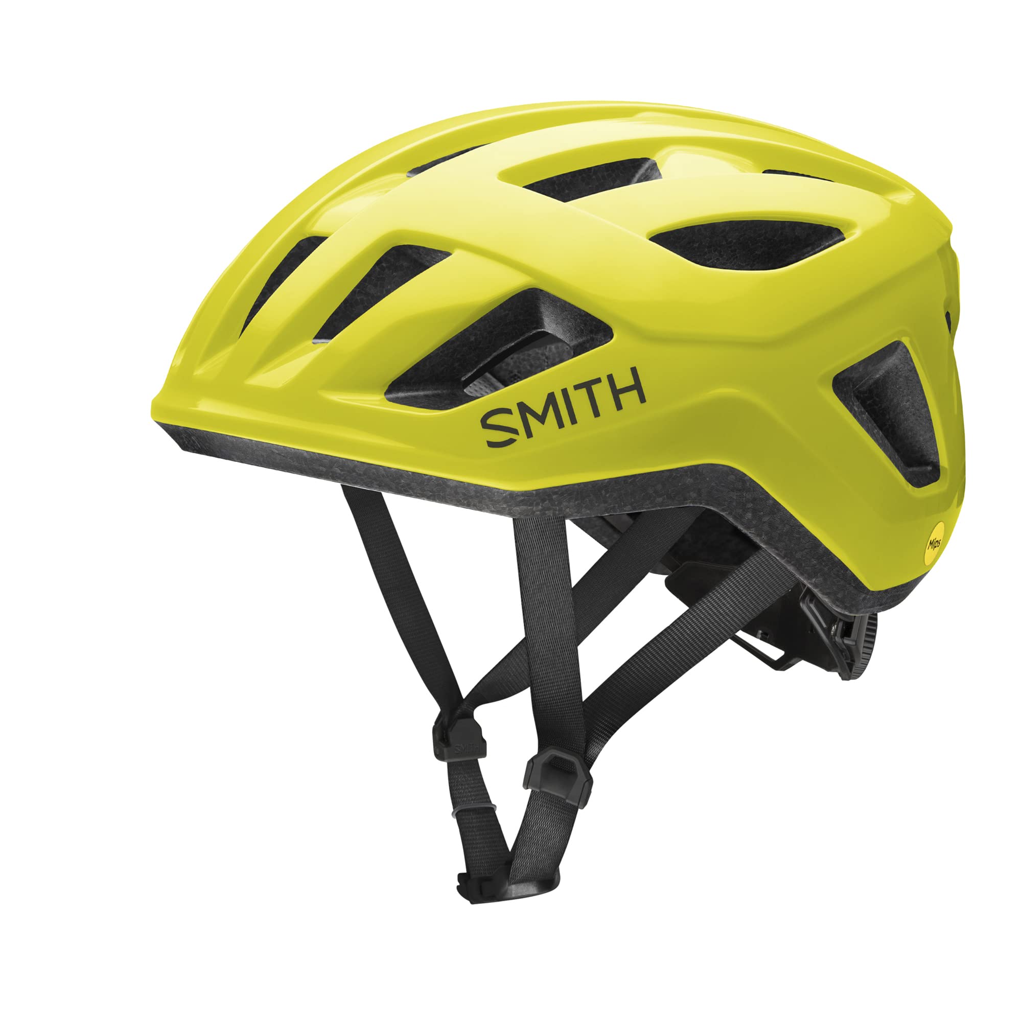 Foto 1 | Casco De Ciclismo Smith Signal Para Adultos, Bicicleta De Carretera Mips, Amarillo Neón - Venta Internacional.