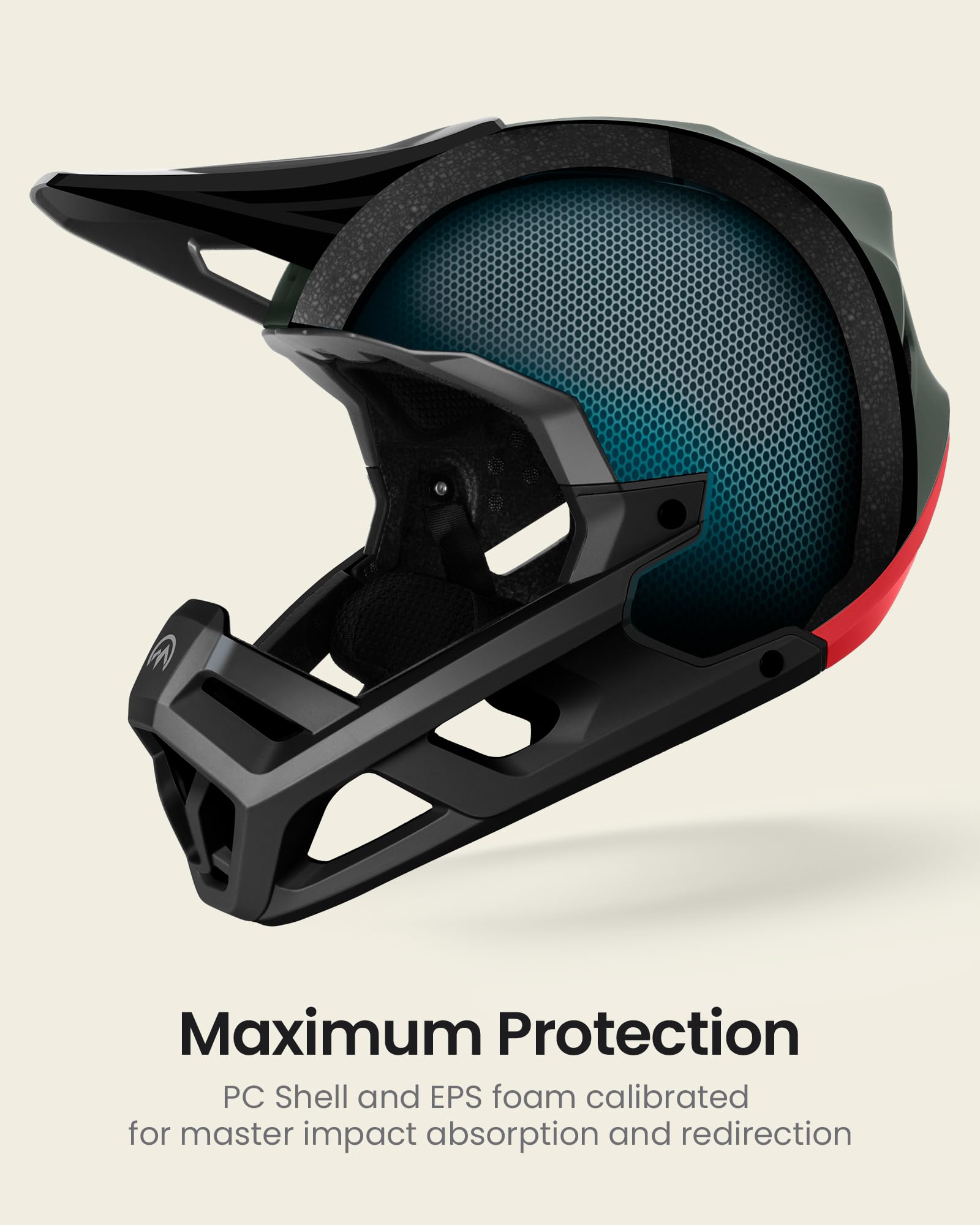 Foto 3 pulgar | Casco Para Bicicleta De Montaña Outdoormaster Grizzly Emerald Green - Venta Internacional.