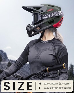 Foto 6 | Casco Para Bicicleta De Montaña Outdoormaster Grizzly Emerald Green - Venta Internacional.