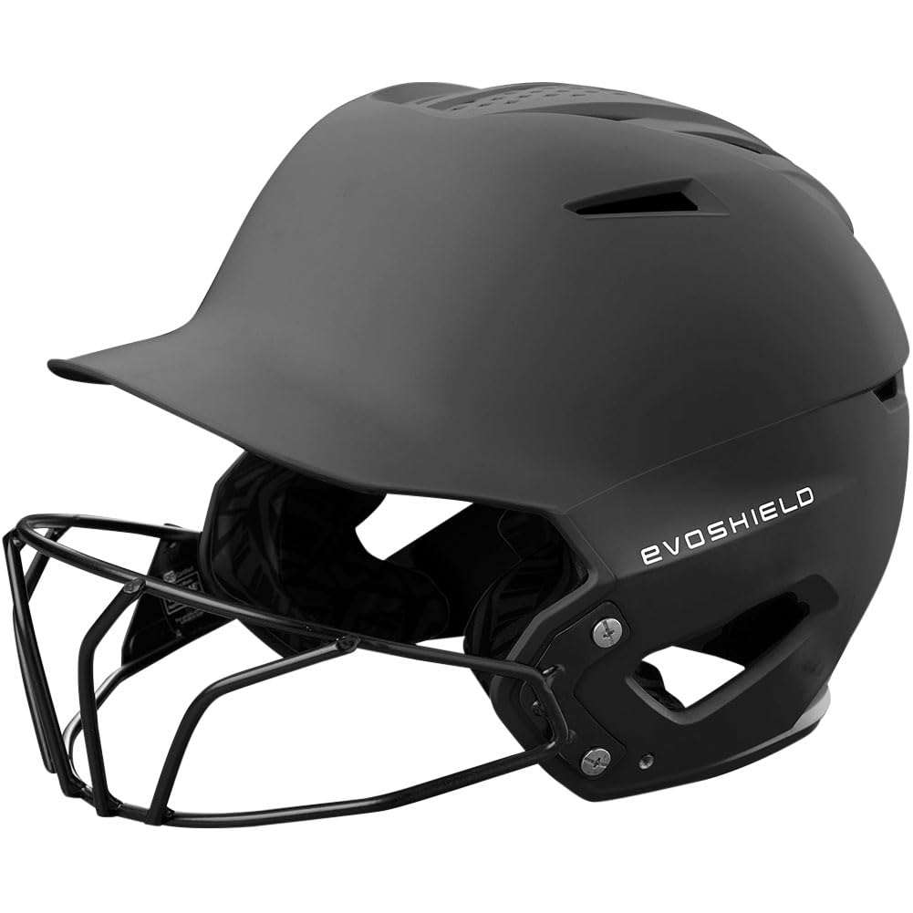 Foto 2 pulgar | Casco De Bateo Evoshield Xvt™ 2.0 Mate Con Máscara Facial Color Carbón - Venta Internacional.
