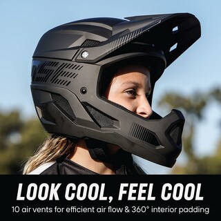 Foto 4 | Casco De Bicicleta Mongoose Title Integral Para Adulto/xl, Negro Mate - Venta Internacional.
