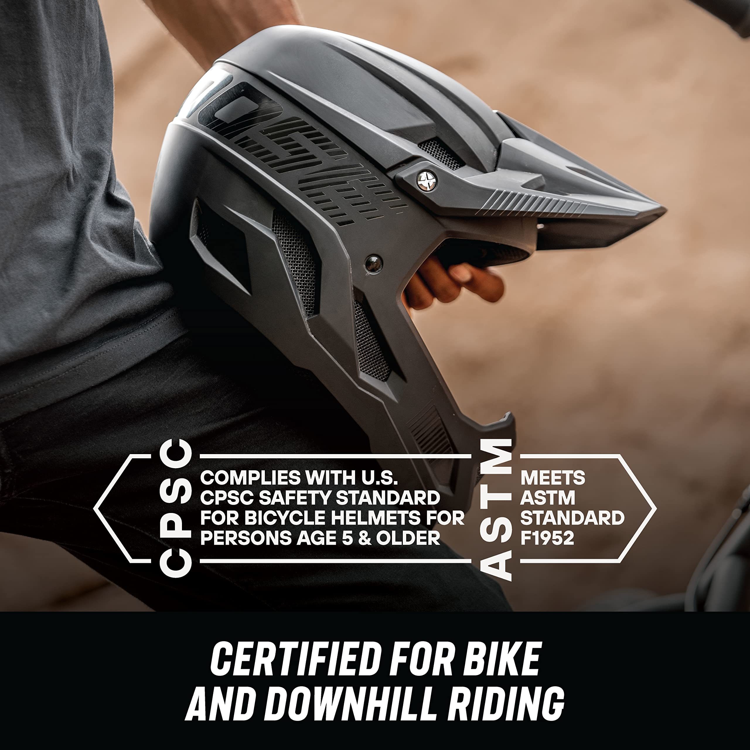 Foto 6 | Casco De Bicicleta Mongoose Title Integral Para Adulto/xl, Negro Mate - Venta Internacional.