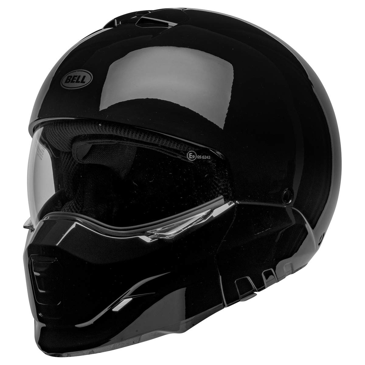 Foto 4 pulgar | Casco Bell Broozer Negro De Cara Completa Y Cara Abierta, Tamaño Grande - Venta Internacional.