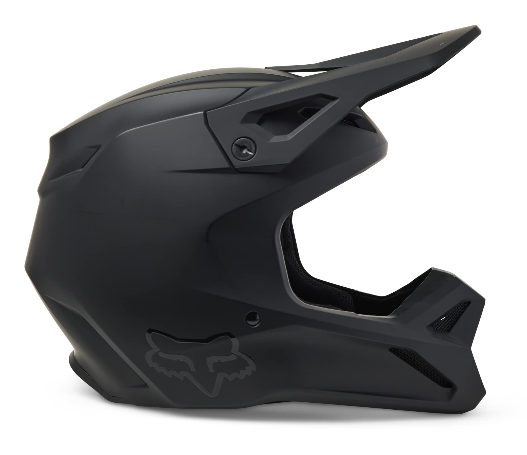 Foto 2 | Casco De Motocross Fox Racing V1 Para Jóvenes, Negro Mate, Pequeño - Venta Internacional.