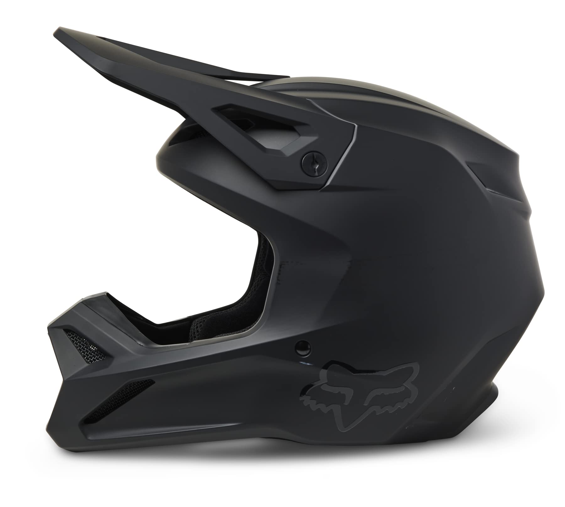 Foto 3 | Casco De Motocross Fox Racing V1 Para Jóvenes, Negro Mate, Pequeño - Venta Internacional.