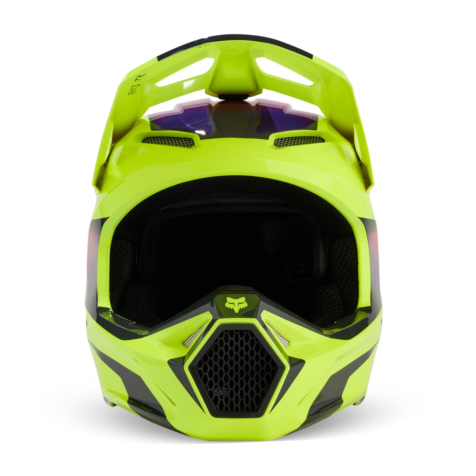 Foto 7 | Casco De Motocross Fox Racing V1 Flora Yellow Small - Venta Internacional.