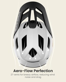 Foto 3 | Casco De Bicicleta De Montaña Outdoormaster Grizzly Pearl White - Venta Internacional.