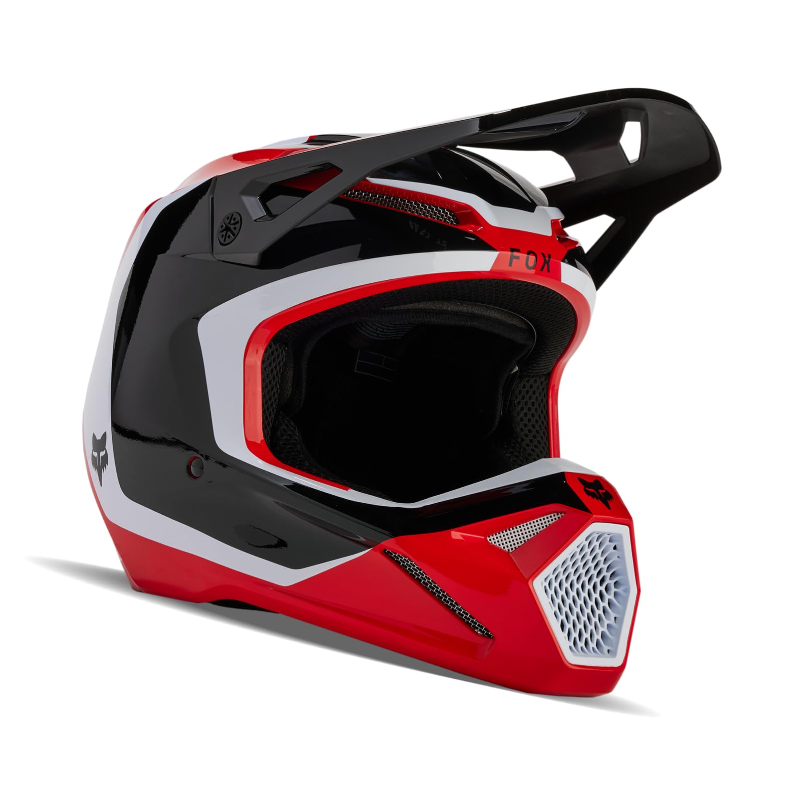 Foto 2 pulgar | Casco De Motocross Fox Racing V1 Nitro Flo Rojo Talla Grande - Venta Internacional.