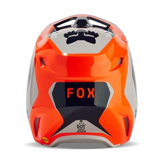 Foto 3 | Casco De Motocross Fox Racing V1 Nitro Flo Naranja Talla M - Venta Internacional.