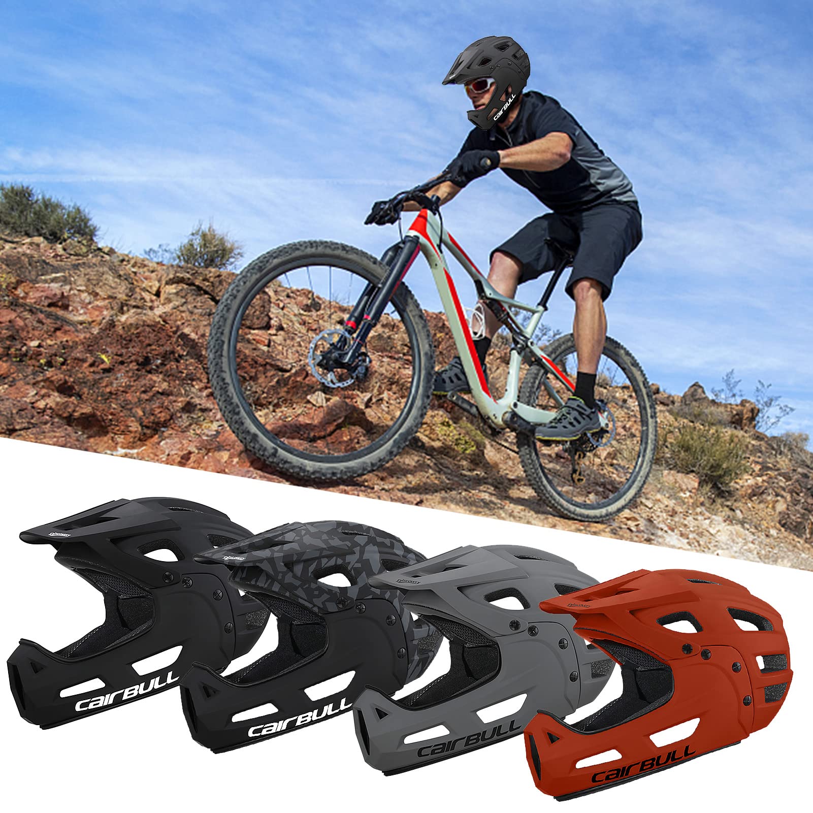 Foto 4 pulgar | Casco De Bicicleta De Montaña Integral Lixada Para Adultos, 54-61 Cm - Venta Internacional.