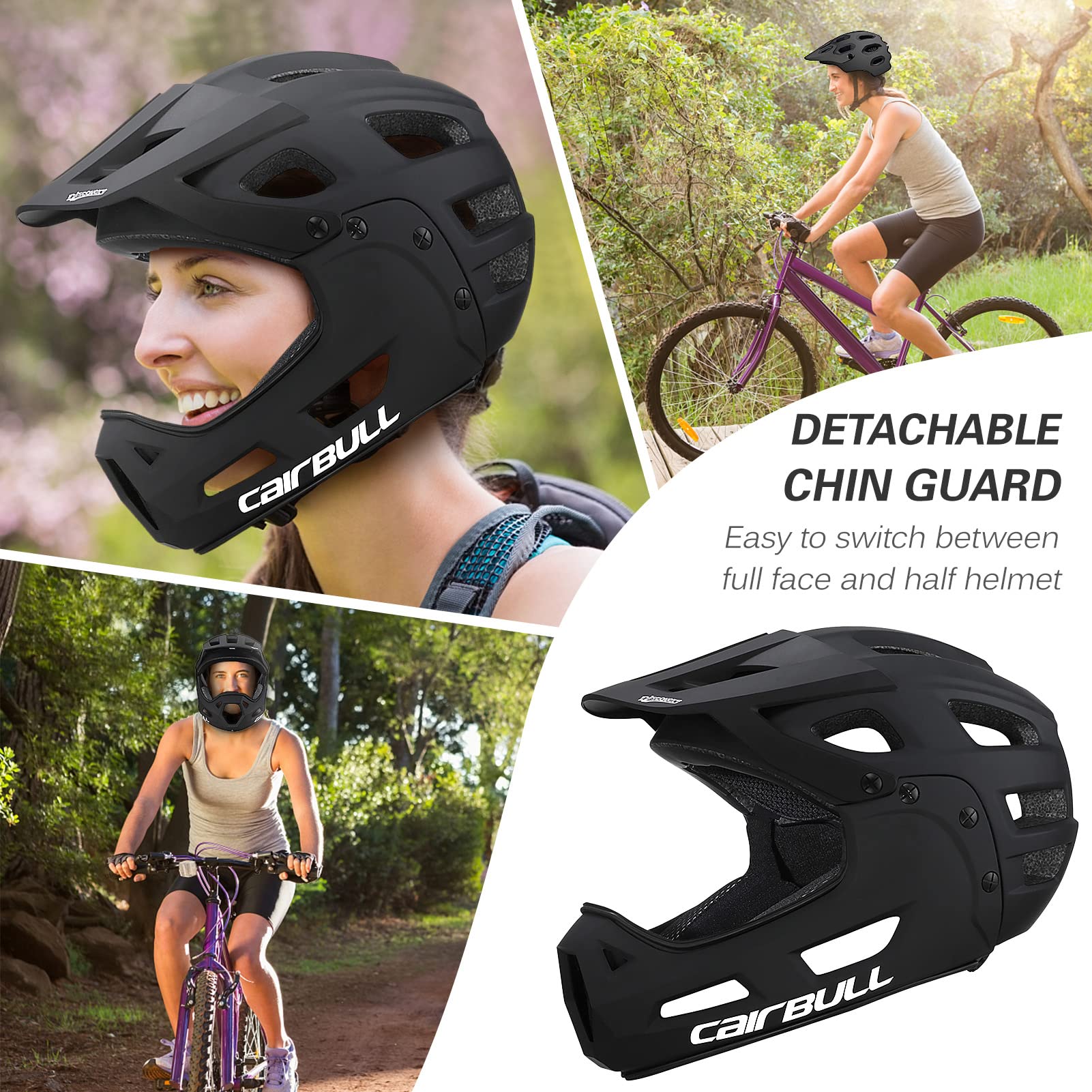 Foto 6 pulgar | Casco De Bicicleta De Montaña Integral Lixada Para Adultos, 54-61 Cm - Venta Internacional.