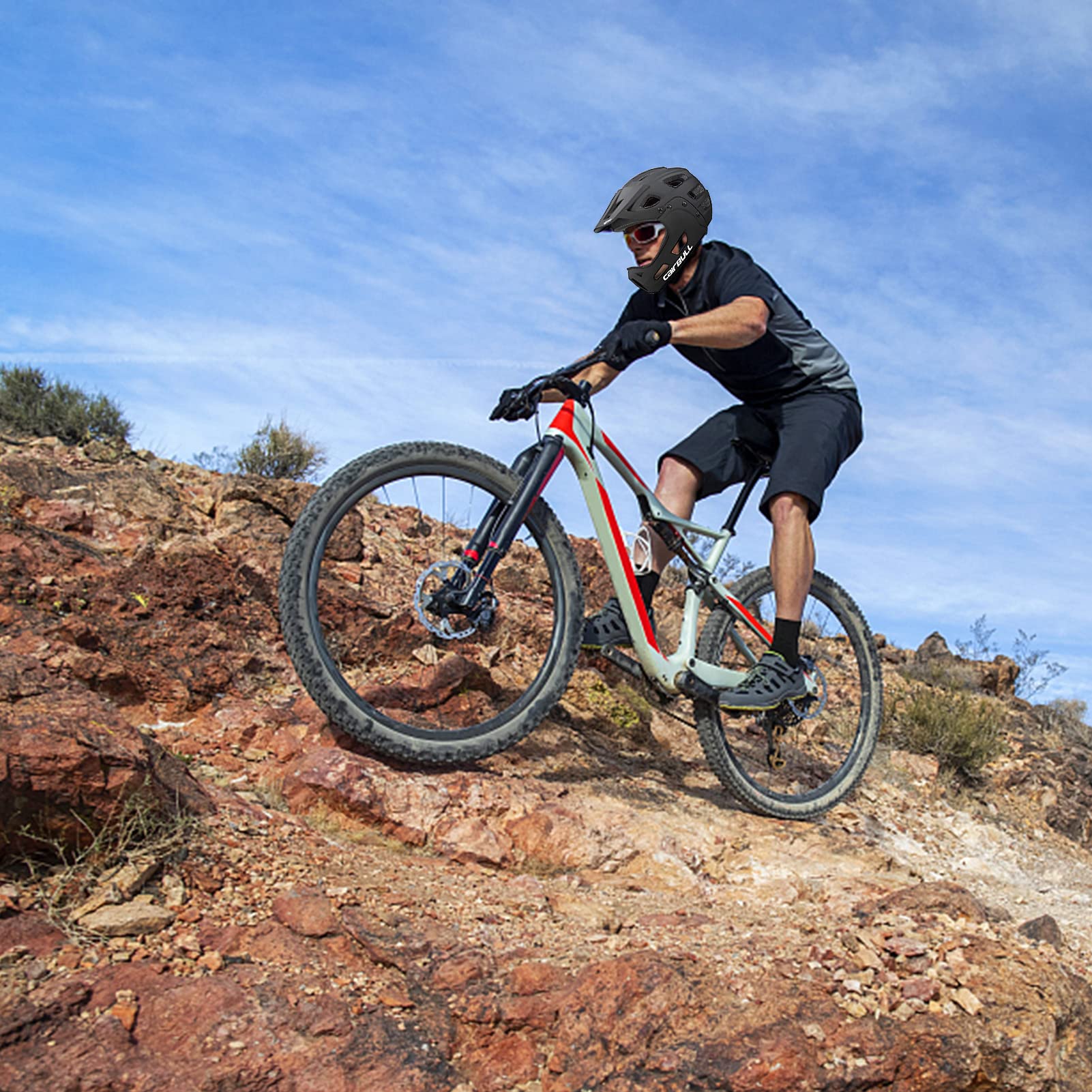 Foto 8 pulgar | Casco De Bicicleta De Montaña Integral Lixada Para Adultos, 54-61 Cm - Venta Internacional.
