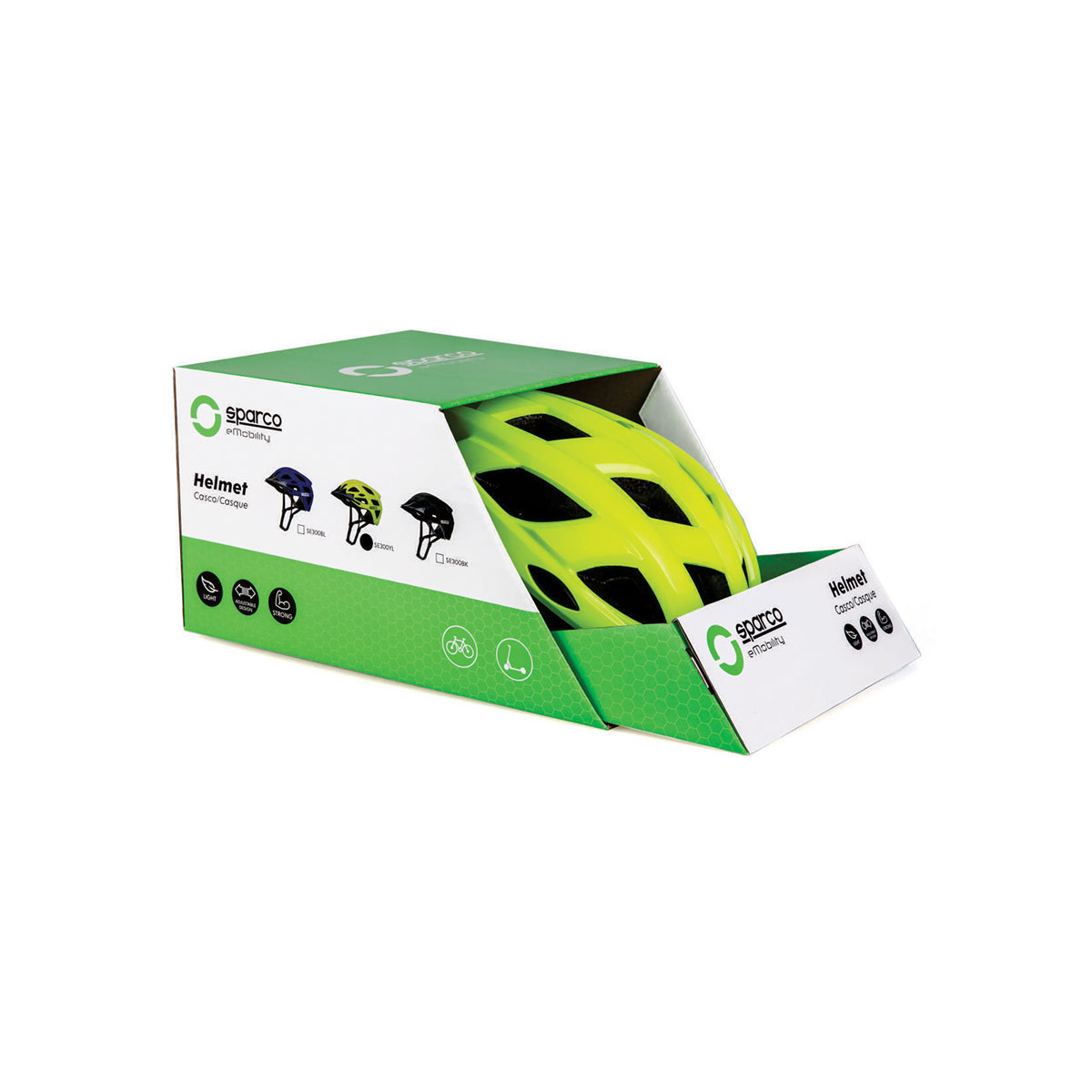 Foto 5 pulgar | Sparco Casco Ligero Aerodinámico Para Bici Y Scooter Se300yl Normativa Ce