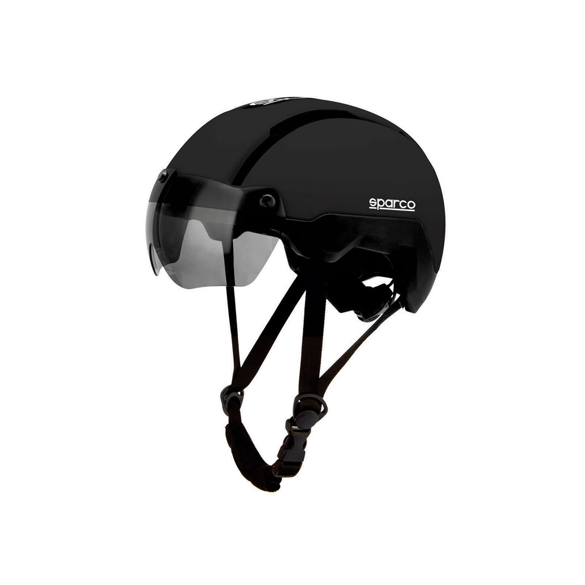 Foto 2 pulgar | Sparco Casco Bicicleta Luz Led Trasera Y Visera Magnética Aerodinámica