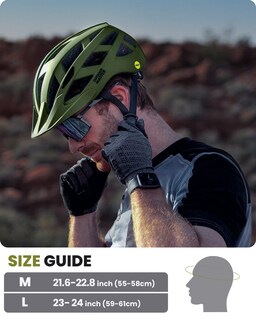 Foto 6 | Casco De Ciclismo Outdoormaster Mips Para Adultos Recreativo Color Verde Palma - Venta Internacional.