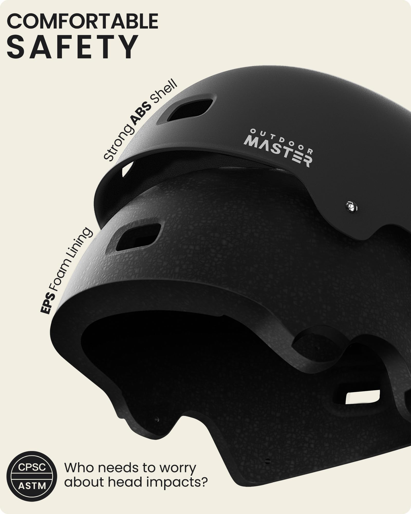 Foto 3 pulgar | Casco Outdoormaster Skateboard Cycling Beetles Snug - Venta Internacional.
