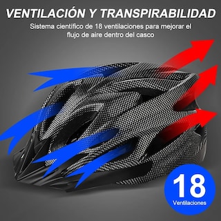 Foto 3 | Casco/Gafas/Máscaray Bolso color Negro de 52-58 cm