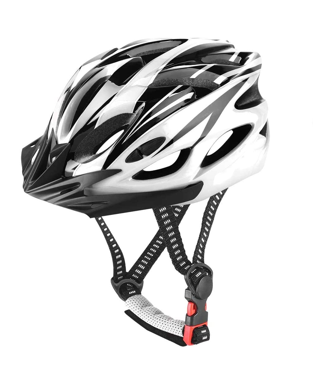 Foto 2 pulgar | Casco para Ciclismo de Montaña Motocicleta Talla XL color Blanco con Negro