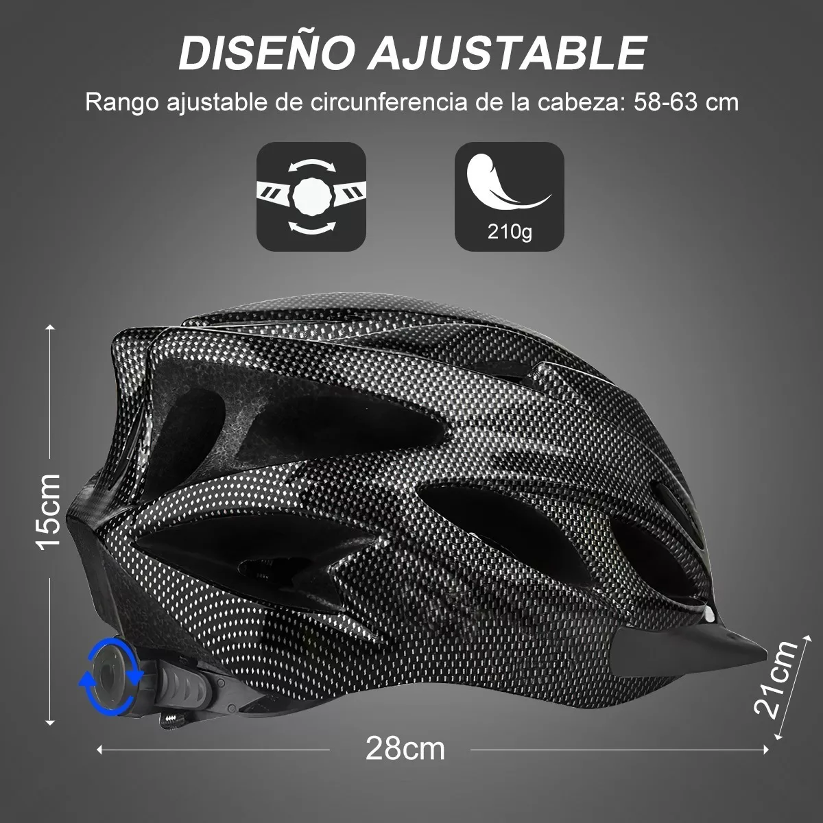 Foto 4 | Set Casco de Bicicleta y Accesorios Eo Safe Imports ESI-7359 color Negro 4 Piezas