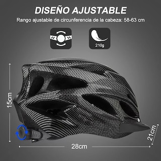 Foto 4 | Set Casco de Bicicleta y Accesorios Eo Safe Imports ESI-7359 color Negro 4 Piezas