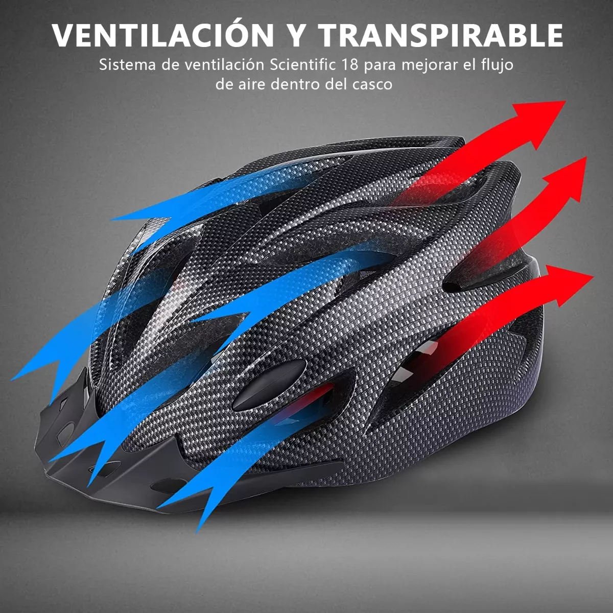 Foto 2 | Kit Casco de Bicicleta + Luz Recargable Eo Safe Imports color Negro