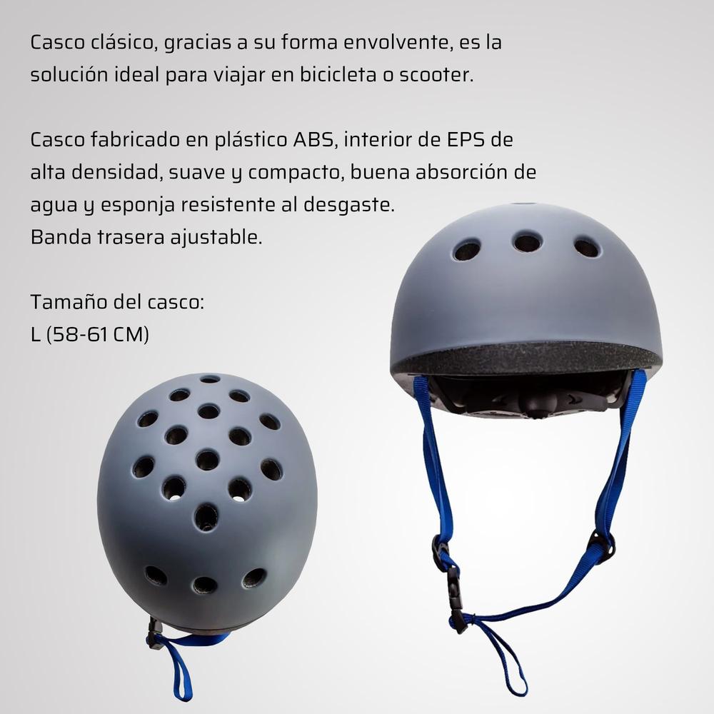 Foto 3 pulgar | Kit Casco Y Lampara Recargable Para Bici Lem Jy6080a Color Gris