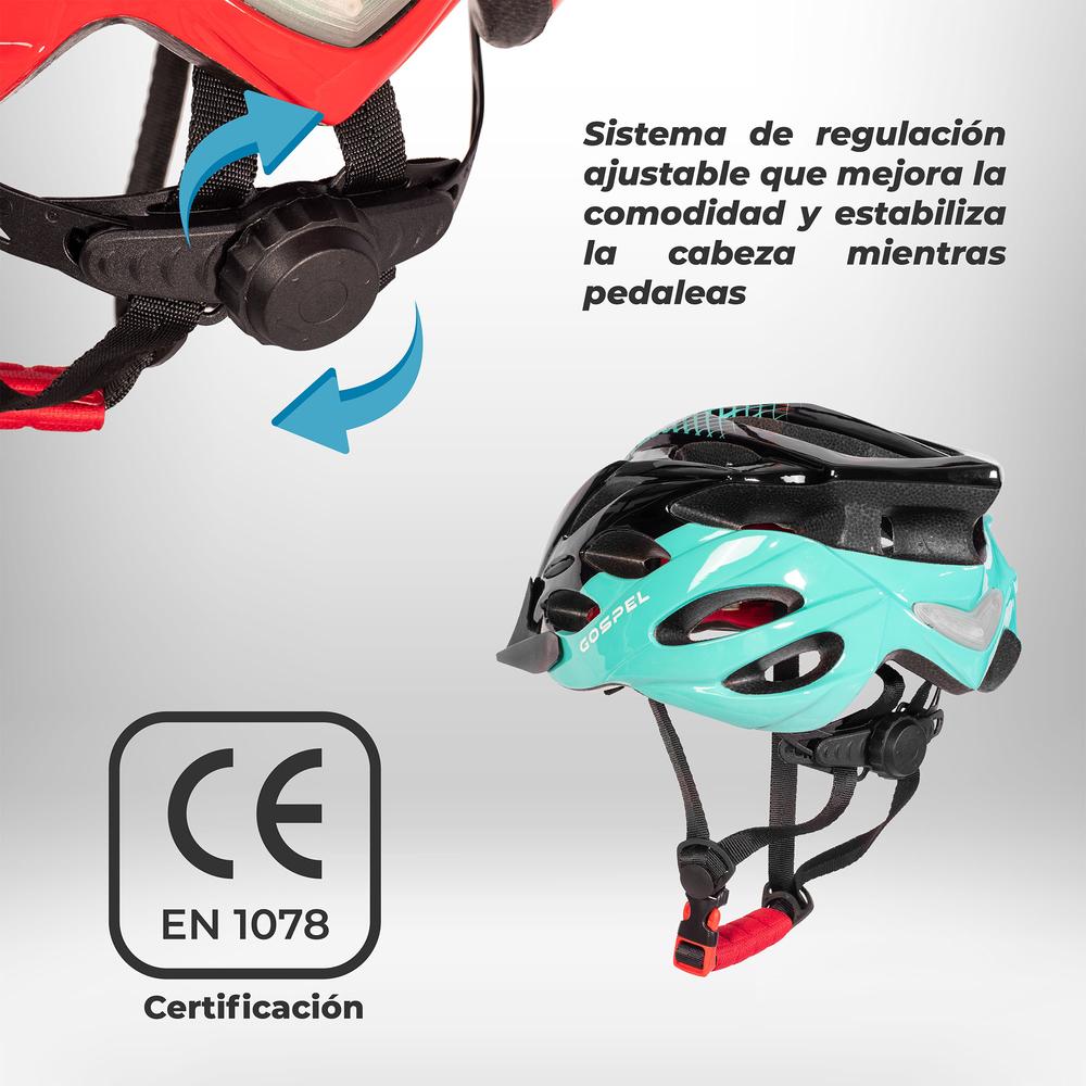 Foto 5 pulgar | Casco Gospel Sl701 color Negro para Ciclista