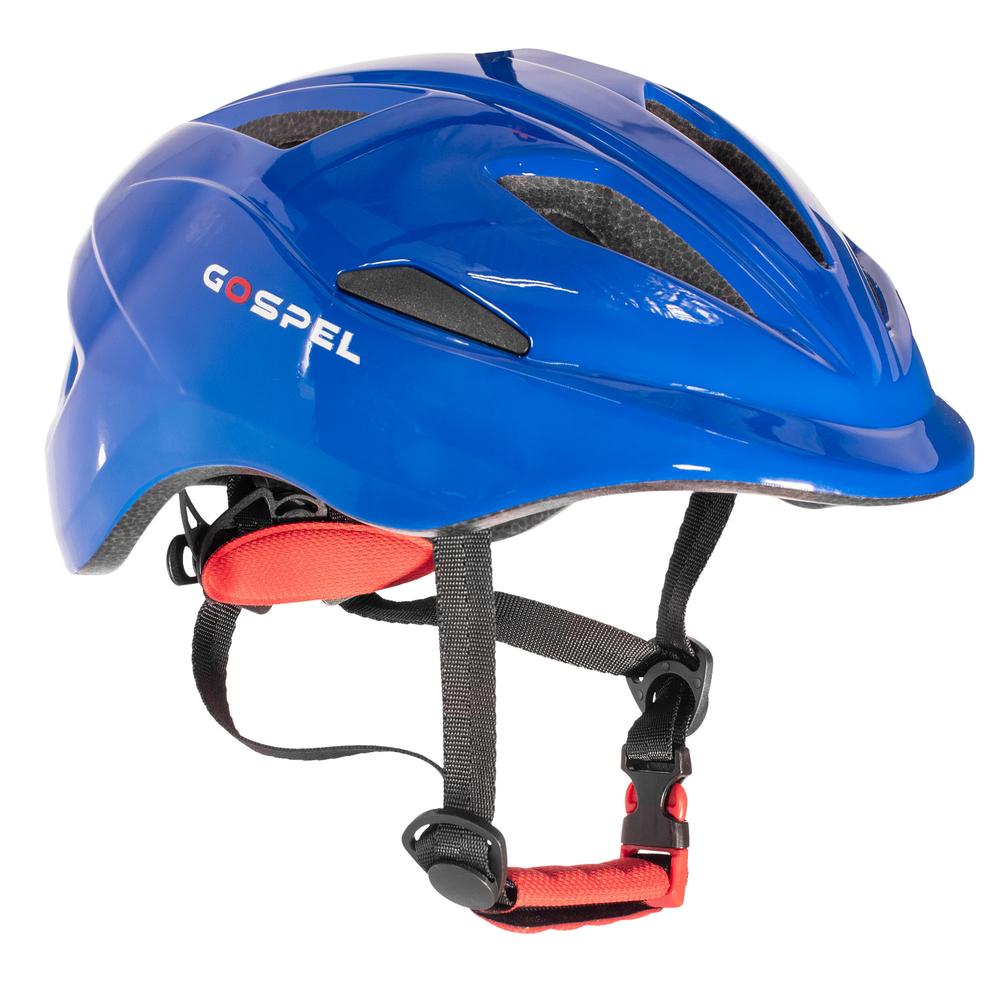 Casco Gospel con Luz Talla M Sl712 color Azul para Bicicleta