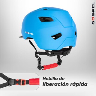 Foto 4 | Casco para Bicicleta Gospel Sl726 Azul