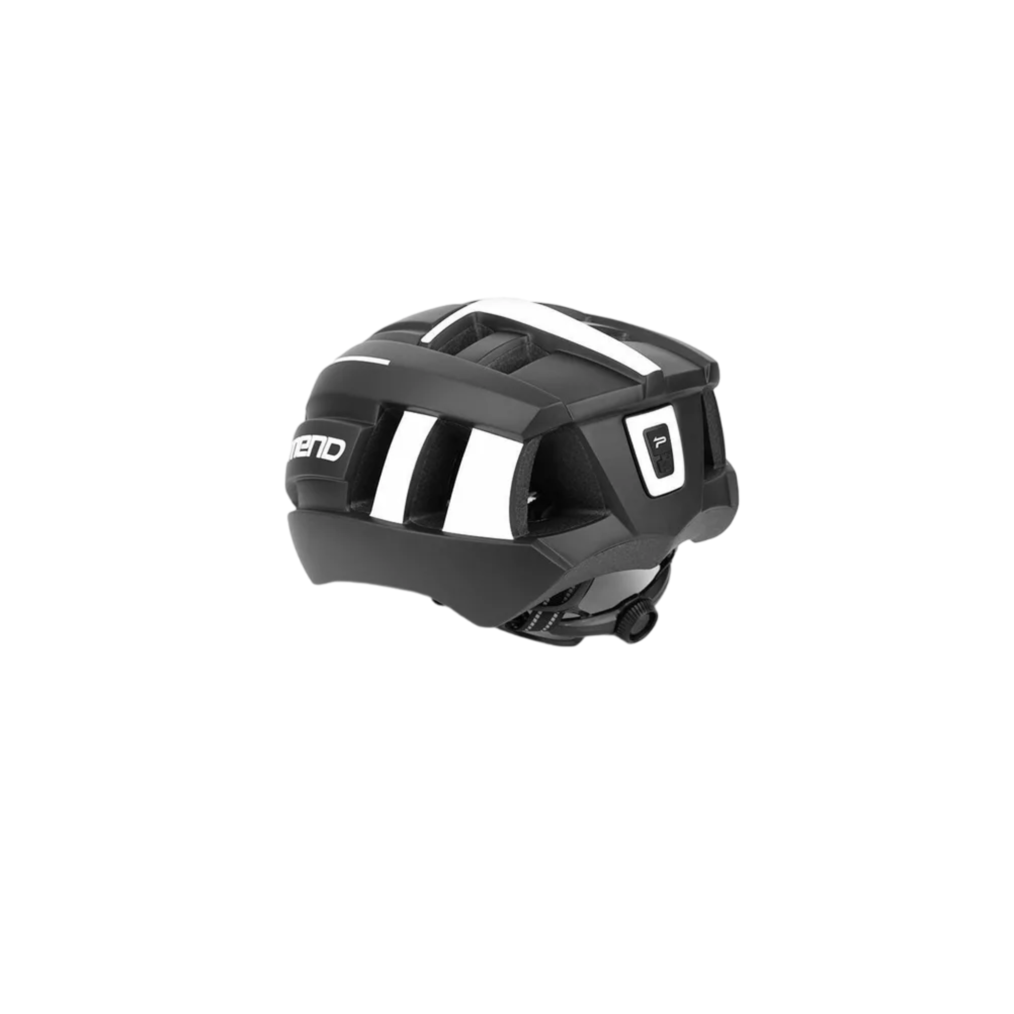 Casco De Bicicleta Ajustable Con Gafas De Sol Y Luz D/alerta Negro