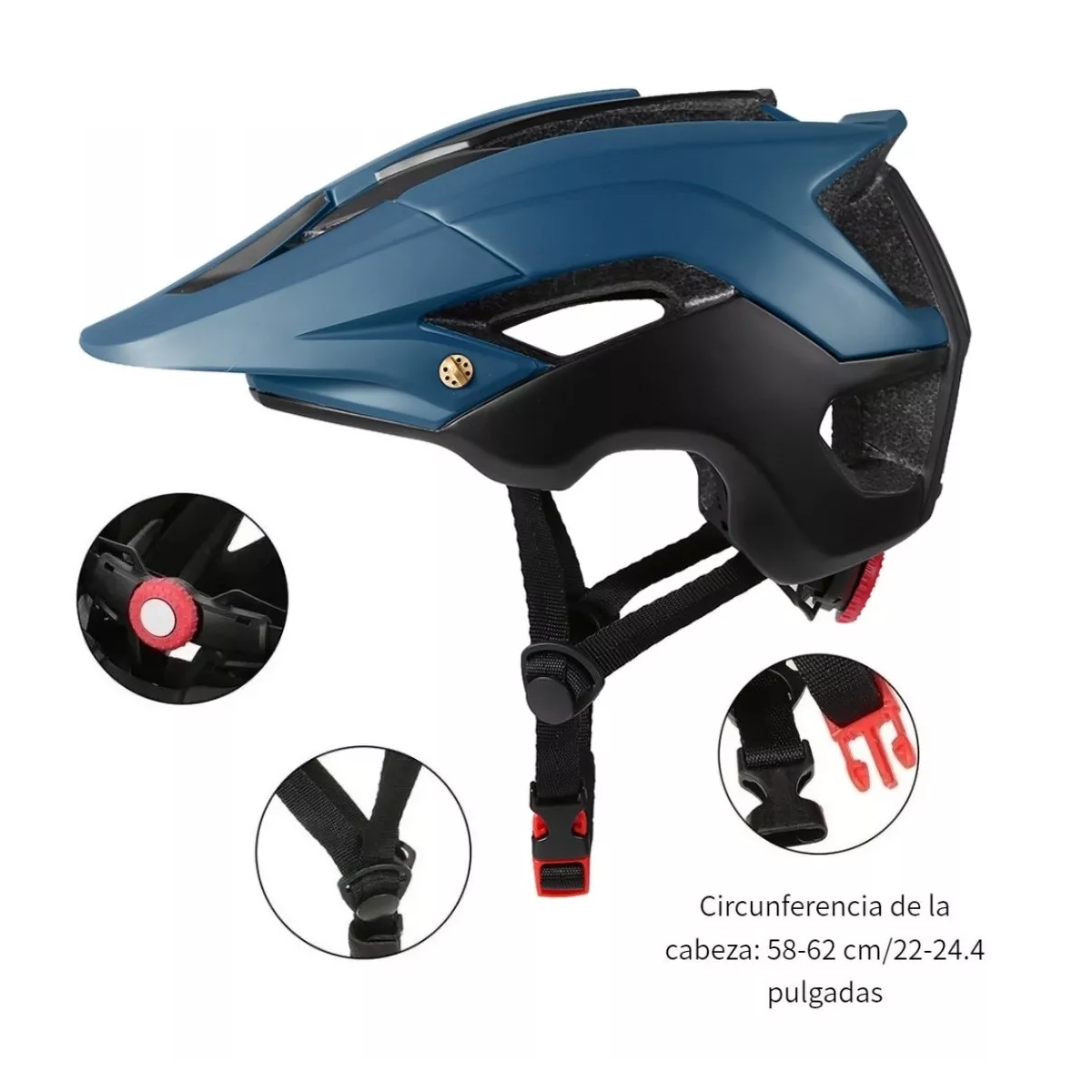 Foto 2 | Casco Ultraliviano Para Bicicleta De Montaña Eo Safe Imports Esi-13750 Azul