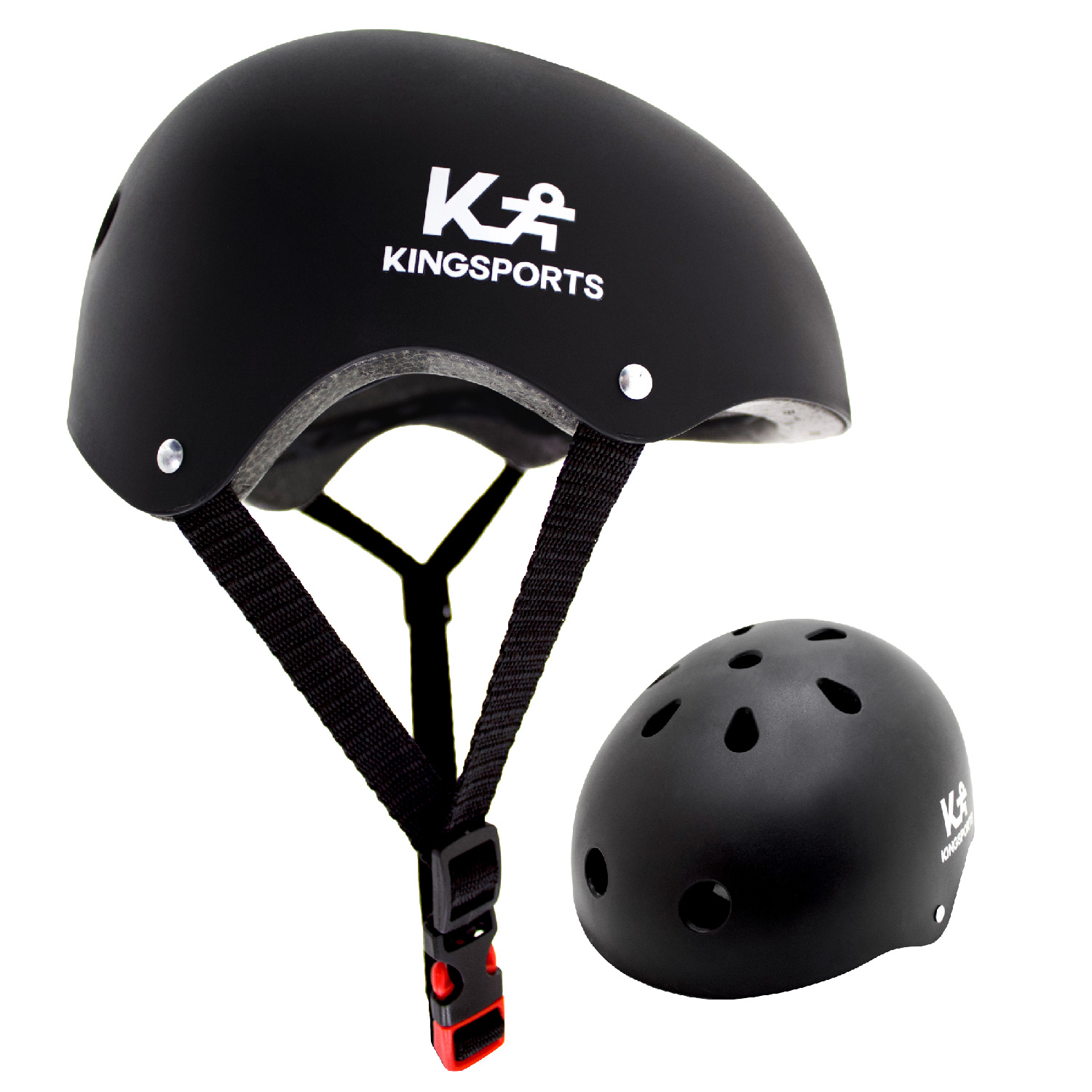 Casco Protector Scooter Bicicleta Monopatín Abs Espuma Eps Negro