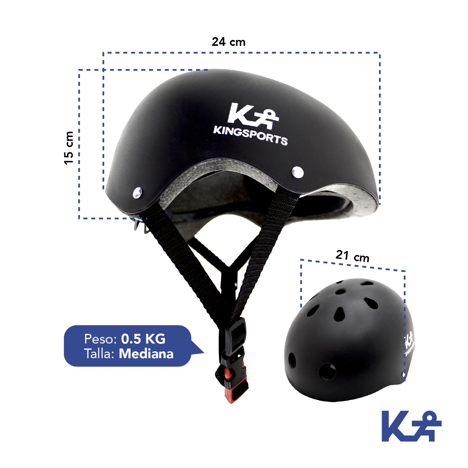 Foto 6 pulgar | Casco Protector Scooter Bicicleta Monopatín Abs Espuma Eps Negro